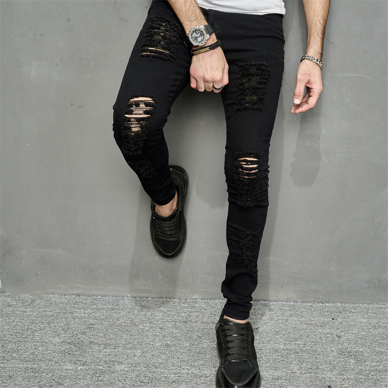 Men's Ripped Denim Jeans